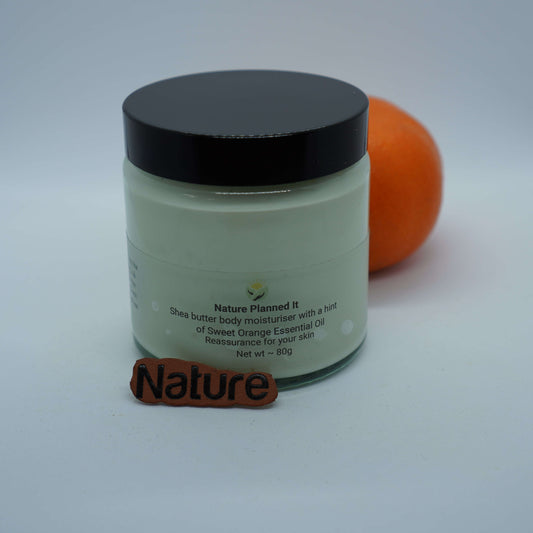 Shea Butter with a hint of Sweet Orange